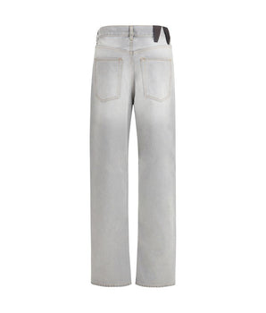 Darkpark Gray Cotton Relaxed Fit Jeans