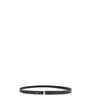Undercover Black Leather Thin Belt