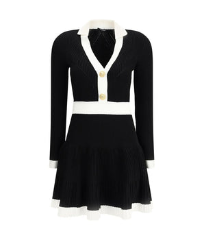 Balmain Black Viscose Casual Dress