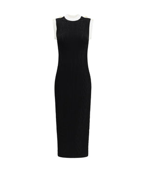 Balmain Black Viscose Casual Dress