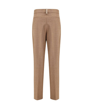 Fabiana Filippi Beige Fleece Wool Dress Pants