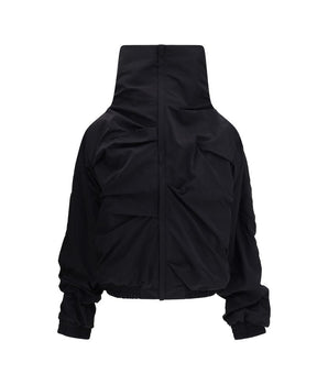 ALAINPAUL Black Polyamide Full-Length Jacket