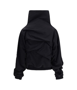 ALAINPAUL Black Polyamide Full-Length Jacket