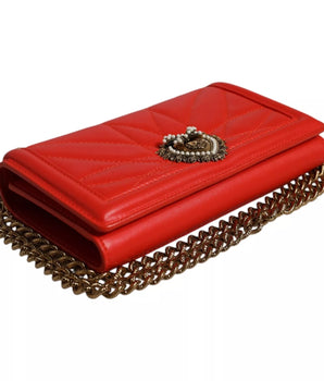 Dolce &amp; Gabbana Red Quilted Devotion Crossbody 11 PRO Phone Case