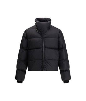 Rick Owens Black Polyamide Jackets And Coat