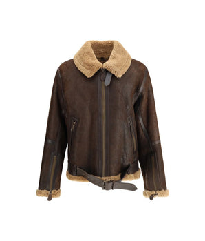 Belstaff Brown Lamb Ovis Aries Aries Clothing