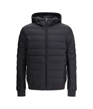 Belstaff Black Nylon Full-Length Jacket