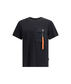 Parajumpers Black Cotton T-Shirt