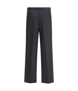 Vivienne Westwood Gray Fleece Wool Casual Pants