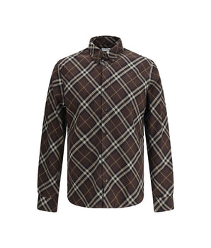 Burberry Brown patterned cotton shirt