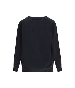 Laneus Black Cashmere Cardigan