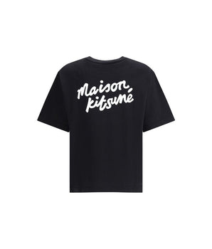 Maison Kitsuné Black Cotton T-shirt