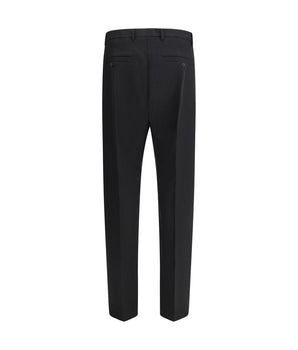 Rick Owens Black Fleece Wool Dress Pants