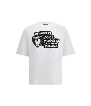Dsquared² White Cotton T-Shirt