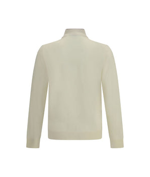 Cruna Cream Wool Turtleneck