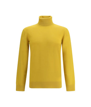 Saint Laurent Yellow Cashmere Turtleneck