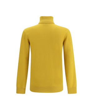 Saint Laurent Yellow Cashmere Turtleneck