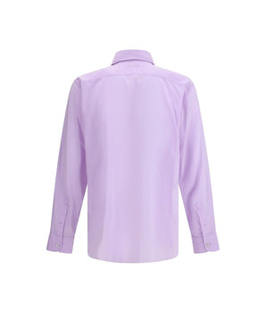 Tom Ford Purple Cotton Dress Shirt