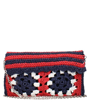 Miu Miu Multicolor Raffia Clutch Bag