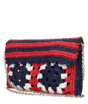 Miu Miu Multicolor Raffia Clutch Bag