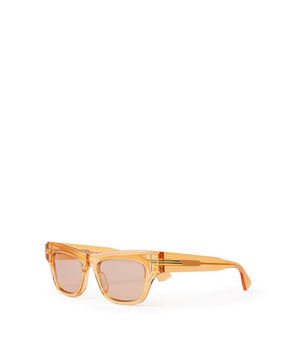 Bottega Veneta Orange Acetate Sunglasses