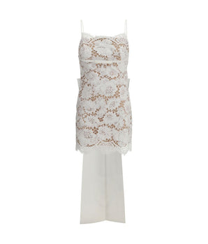 Self-Portrait White Nylon Casual Dress