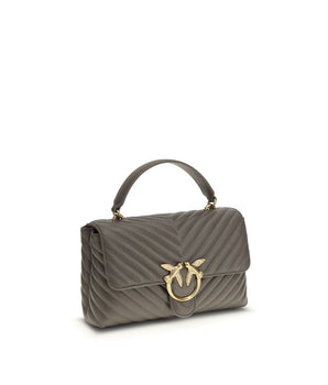 PINKO Gray Calf Leather Bos Taurus Wallet