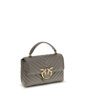 PINKO Gray Calf Leather Bos Taurus Wallet