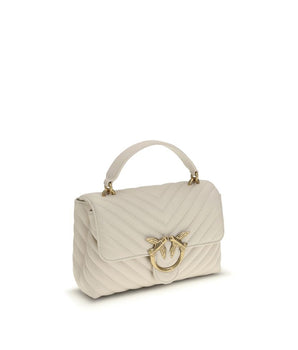 PINKO White Calf Leather Bos Taurus Wallet