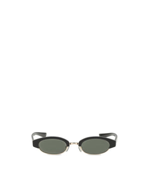 Alexander McQueen Black Acetate Sunglasses