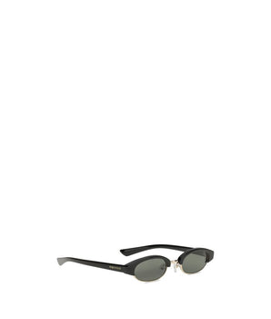 Alexander McQueen Black Acetate Sunglasses