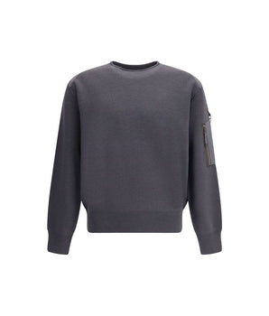 Parajumpers Gray Cotton Sweatshirt