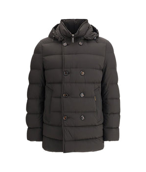 MooRER Black Polyamide Coat