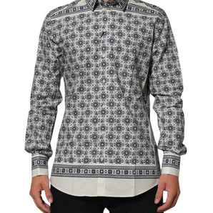 Dolce & Gabbana Multicolor Monkey Tie Print GOLD Dress Shirt