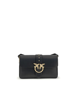 PINKO Black Calf Leather Wallet Bos Taurus