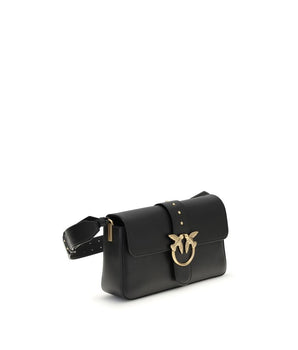 PINKO Black Calf Leather Wallet Bos Taurus