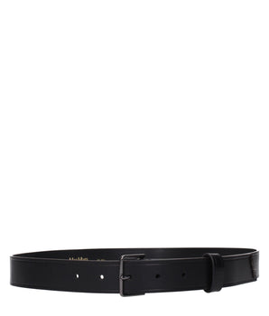 Max Mara Black Leather Regular Belt