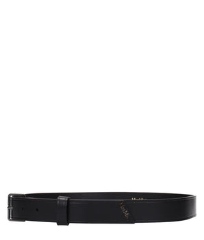 Max Mara Black Leather Regular Belt