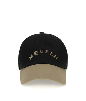 Alexander McQueen Black Cotton Cap (Baseball Man)
