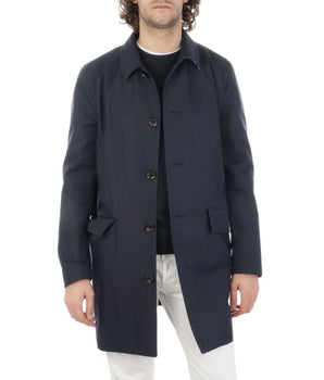 Aquascutum Blue Cotton Jacket