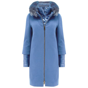 Herno Blue Cashmere Jackets & Coat