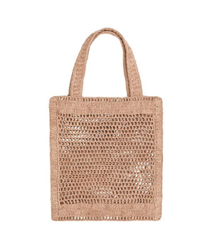 Chloé Brown Raffia Shoulder Bag