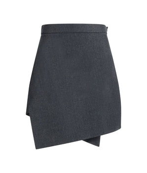 Vivienne Westwood Gray Wool Mini Skirt