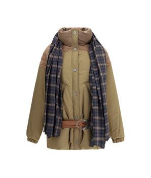 MARBELL Brown Polyamide Full-Length Jacket