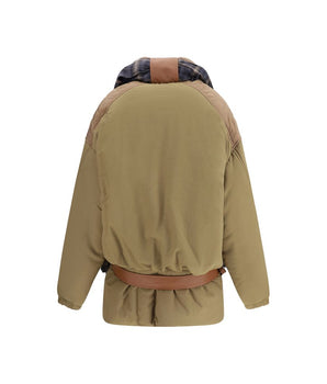 MARBELL Brown Polyamide Full-Length Jacket