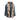 MARBELL Blue Leather Denim Jacket