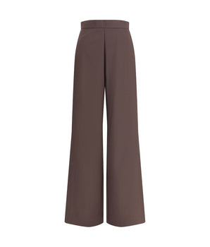 Di Stavnitser Brown Fleece Wool Casual Pants