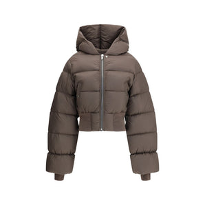 Rick Owens Brown Nylon Coat