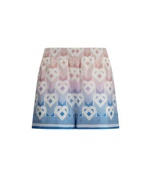 Casablanca Multicolor Silk Bermuda Shorts