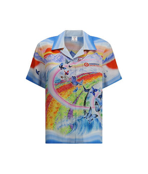 Casablanca Multicolor Silk Pattern Shirt